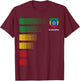 Ethiopia Flag Emblem Patriotic Ethiopian National Pride T-Shirt - T-Shirt | Maroon