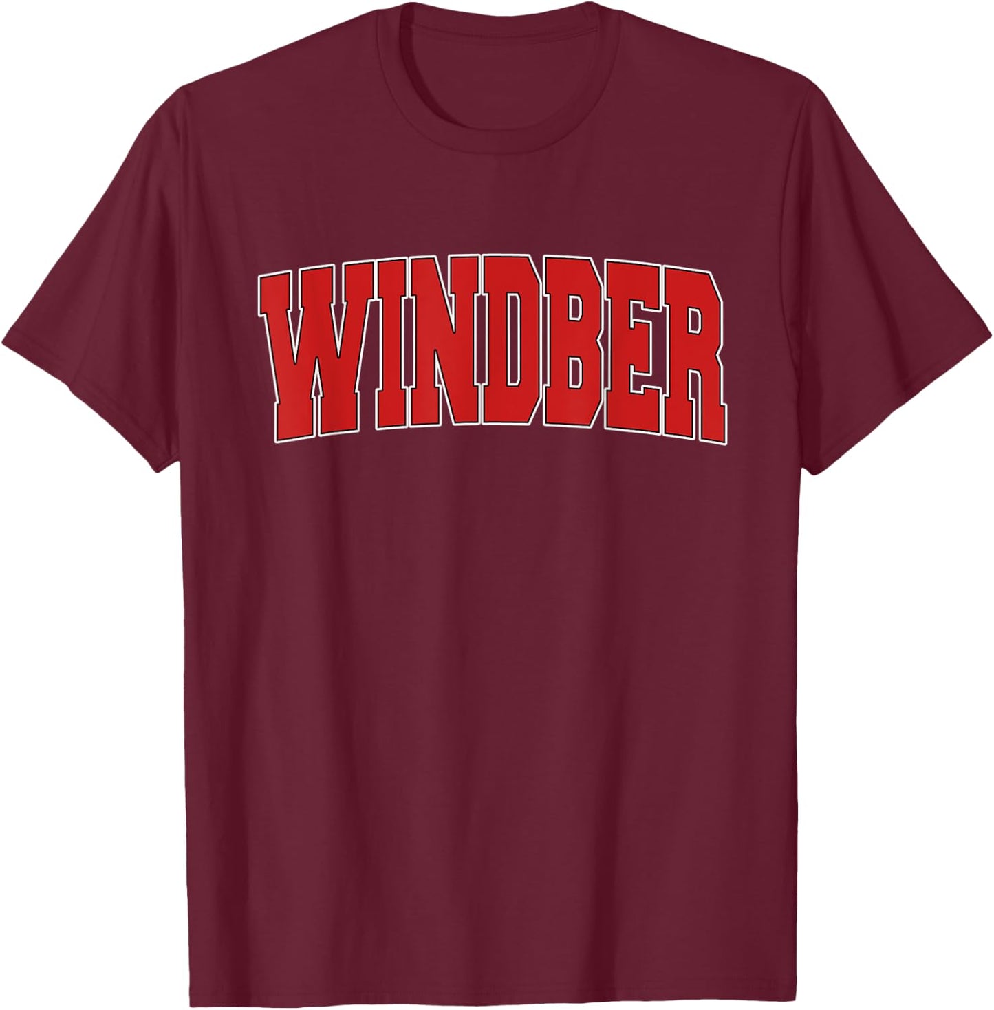 WINDBER PA PENNSYLVANIA Varsity Style USA Vintage Sports T-Shirt - T-Shirt | Maroon