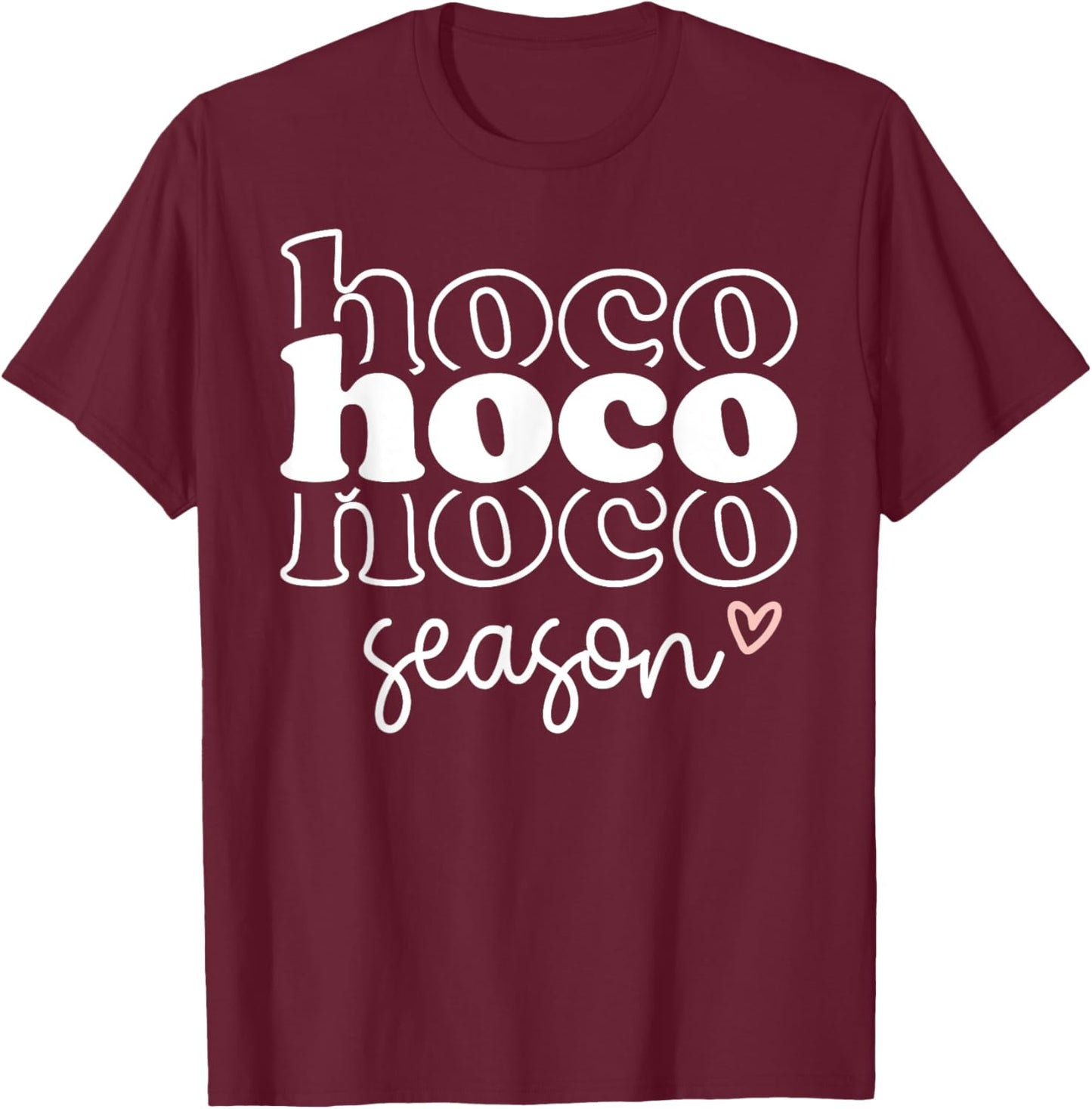 Hoco Season, Homecoming Game Day Vibes T-Shirt - T-Shirt | Maroon
