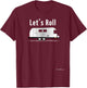 Let's Roll Adorable Vintage Airstream Argosy Camper Trailer T-Shirt - T-Shirt | Maroon