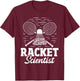 Racket Scientist - Badminton Player Athlete Shuttlecock Bird T-Shirt - T-Shirt | Maroon