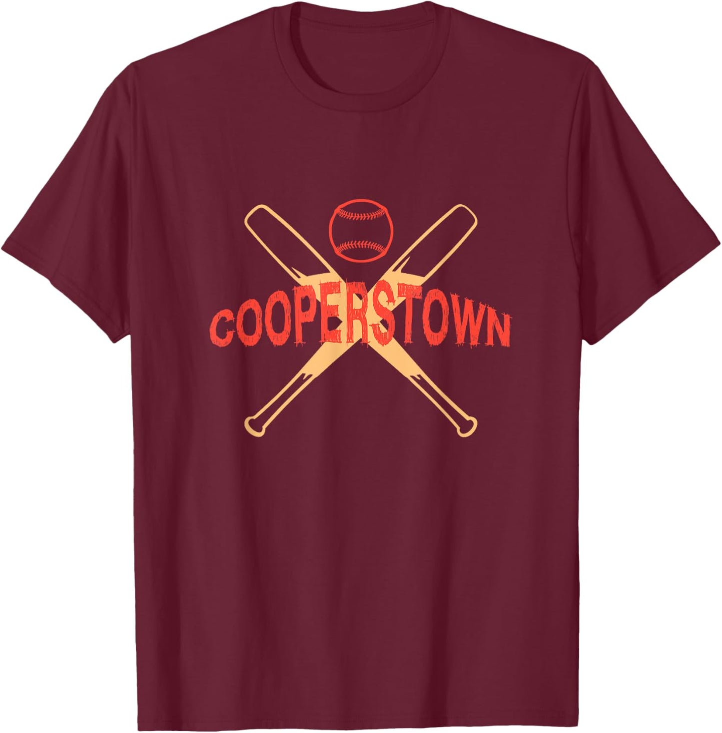 Cooperstown Baseball T-Shirt - T-Shirt | Maroon