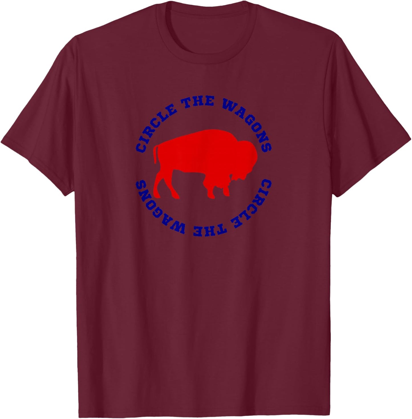 Buffalo Circle the Wagons T-Shirt - T-Shirt | Maroon
