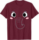 Elephant Costume Birthday Funny Kids Easy DIY Halloween T-Shirt - T-Shirt | Maroon