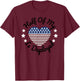 Half Of My Heart Is Deployed Deployment Gift Wife Mother T-Shirt - T-Shirt | Maroon