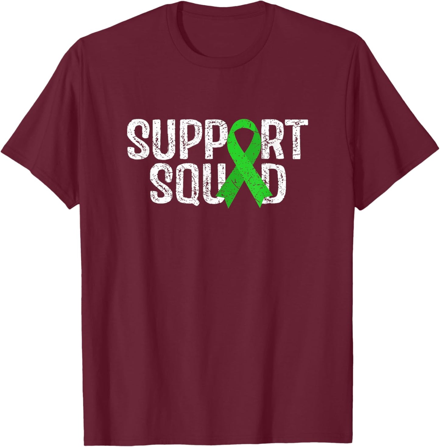 Support Squad Liver Disease Awareness T-Shirt - T-Shirt | Maroon