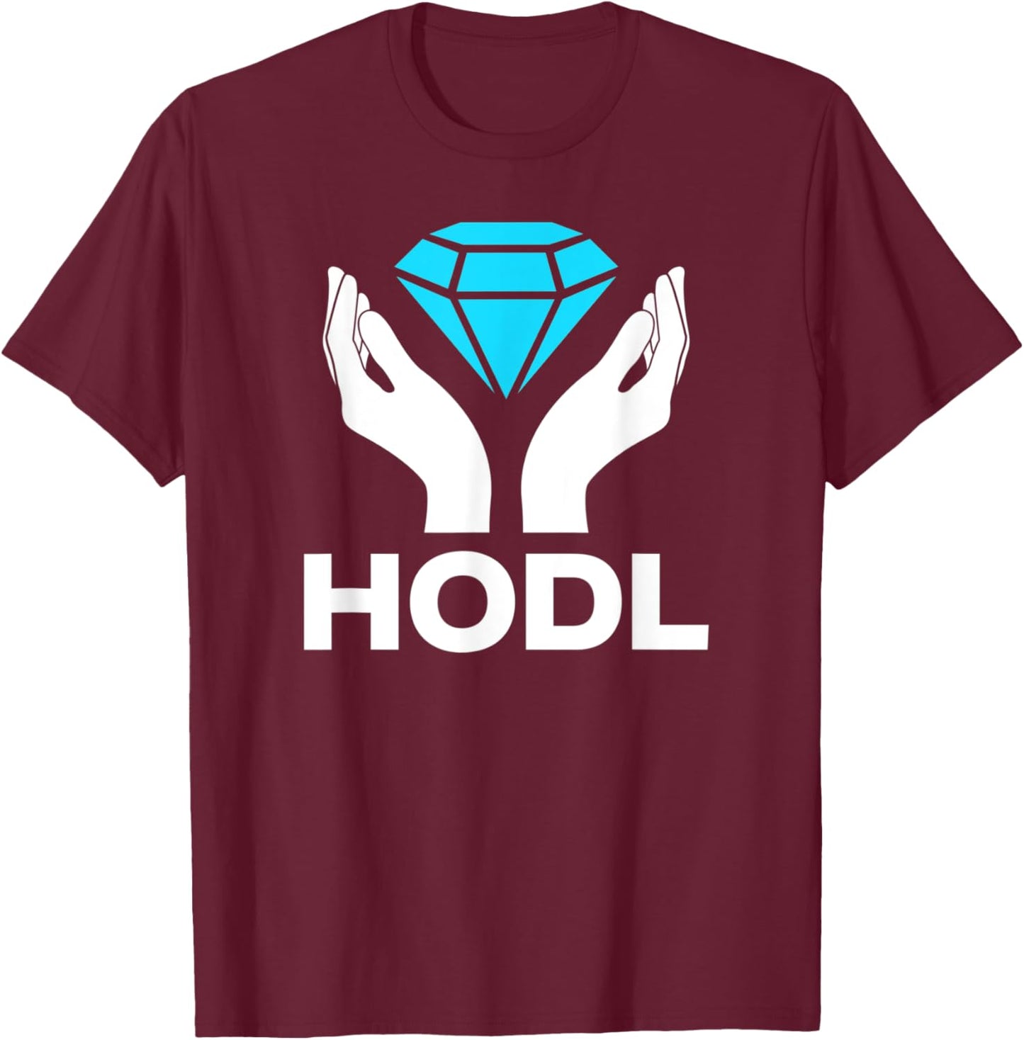 Diamonds Hands HODL - Wall Street Game Stocks Bets Memes T-Shirt - T-Shirt | Maroon