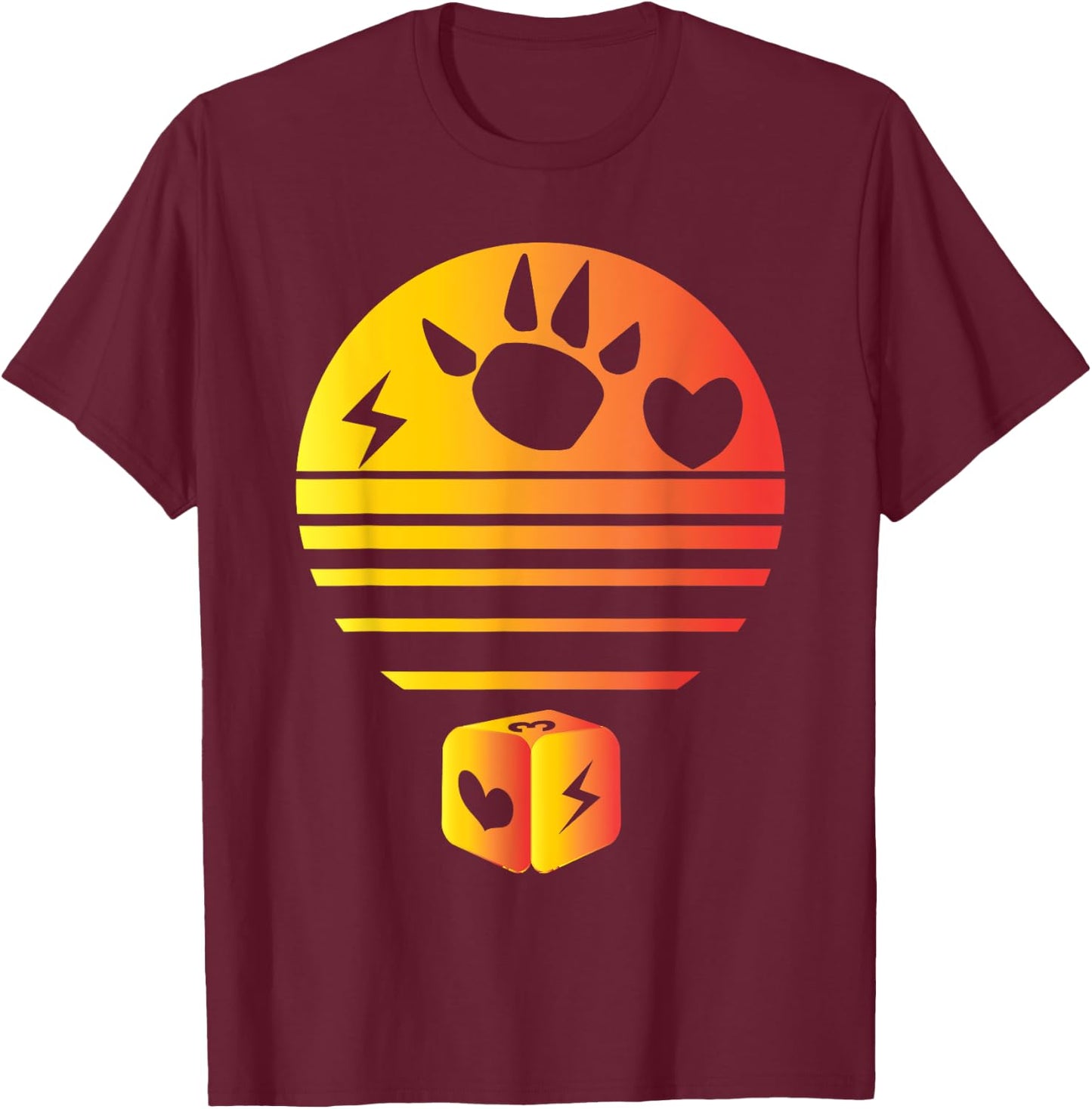 King of Tokyo Board Game Design Tabletop Gaming T-Shirt - T-Shirt | Maroon