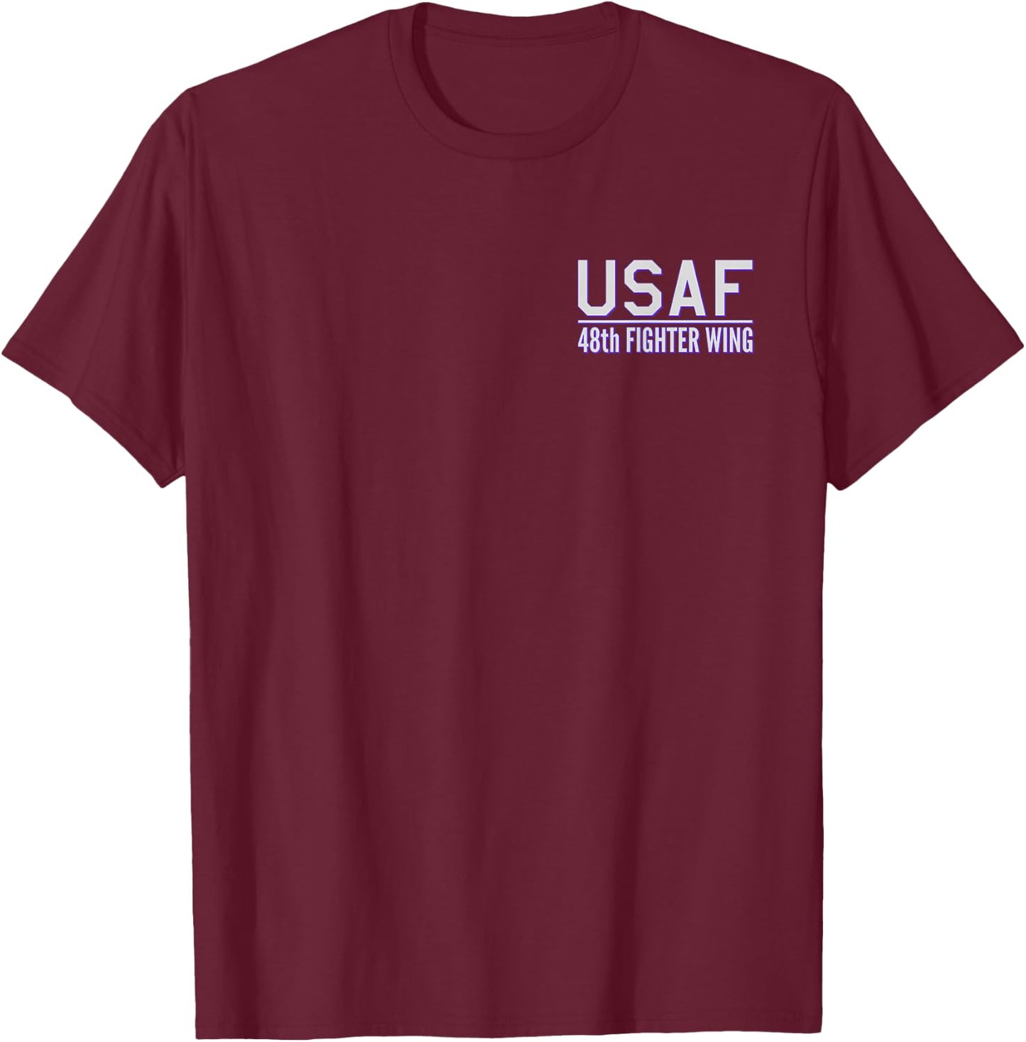 48th Fighter Wing Usaf Raf Lakenheath Air Force T-Shirt - T-Shirt | Maroon