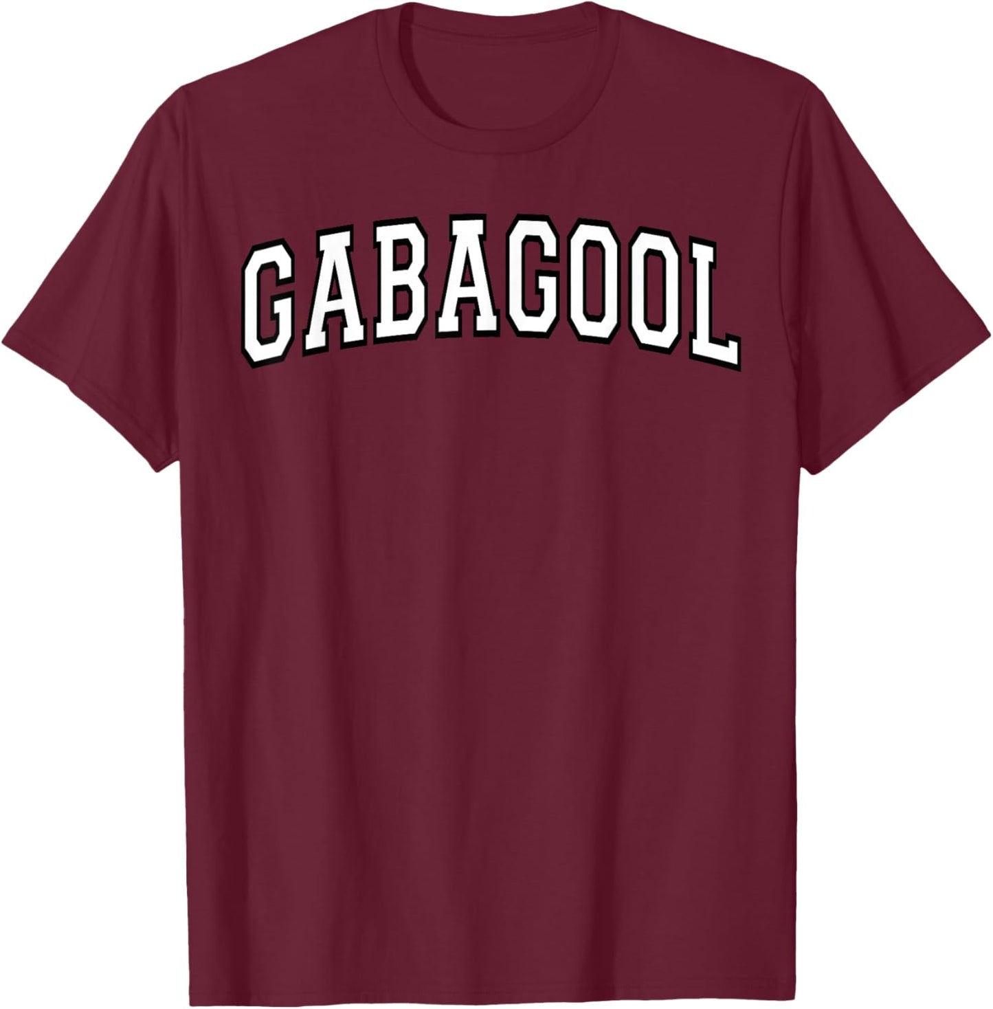 Gabagool Italian Slang Varsity Letters T-Shirt - T-Shirt | Maroon