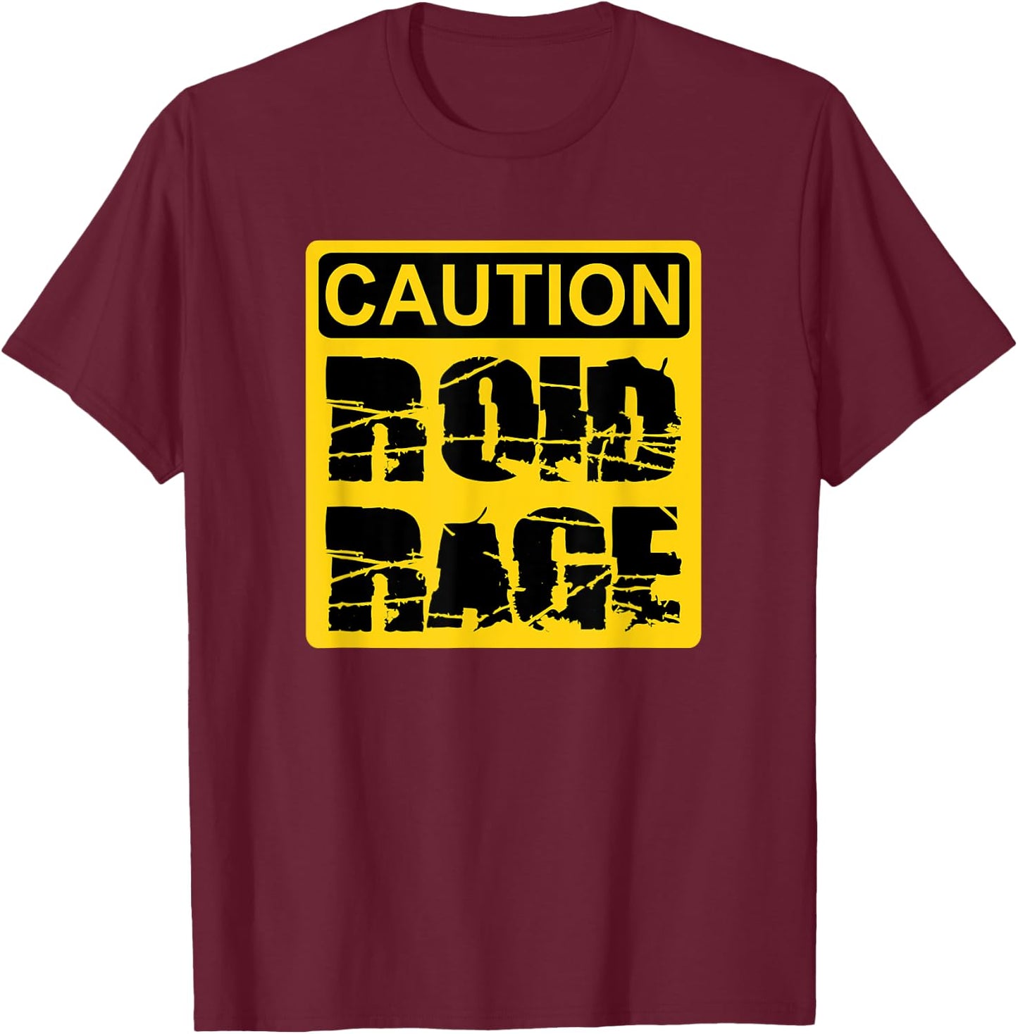 Caution: Roid Rage T-Shirt - T-Shirt | Maroon