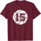 Volleyball Player #15 Volleyball Mom Dad Jersey Number 15 T-Shirt - T-Shirt | Maroon