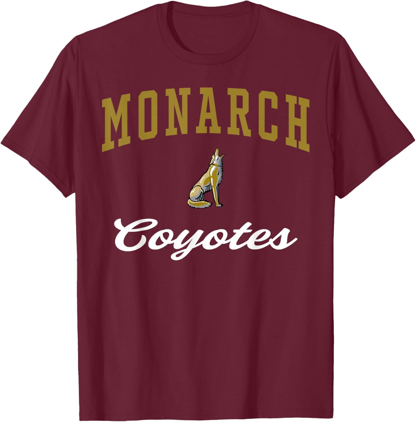 Monarch High School Coyotes C3 T-Shirt - T-Shirt | Maroon
