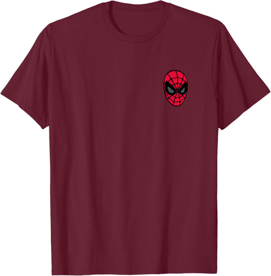 Spider-Man - Americana Swinging Flag T-Shirt - T-Shirt | Maroon
