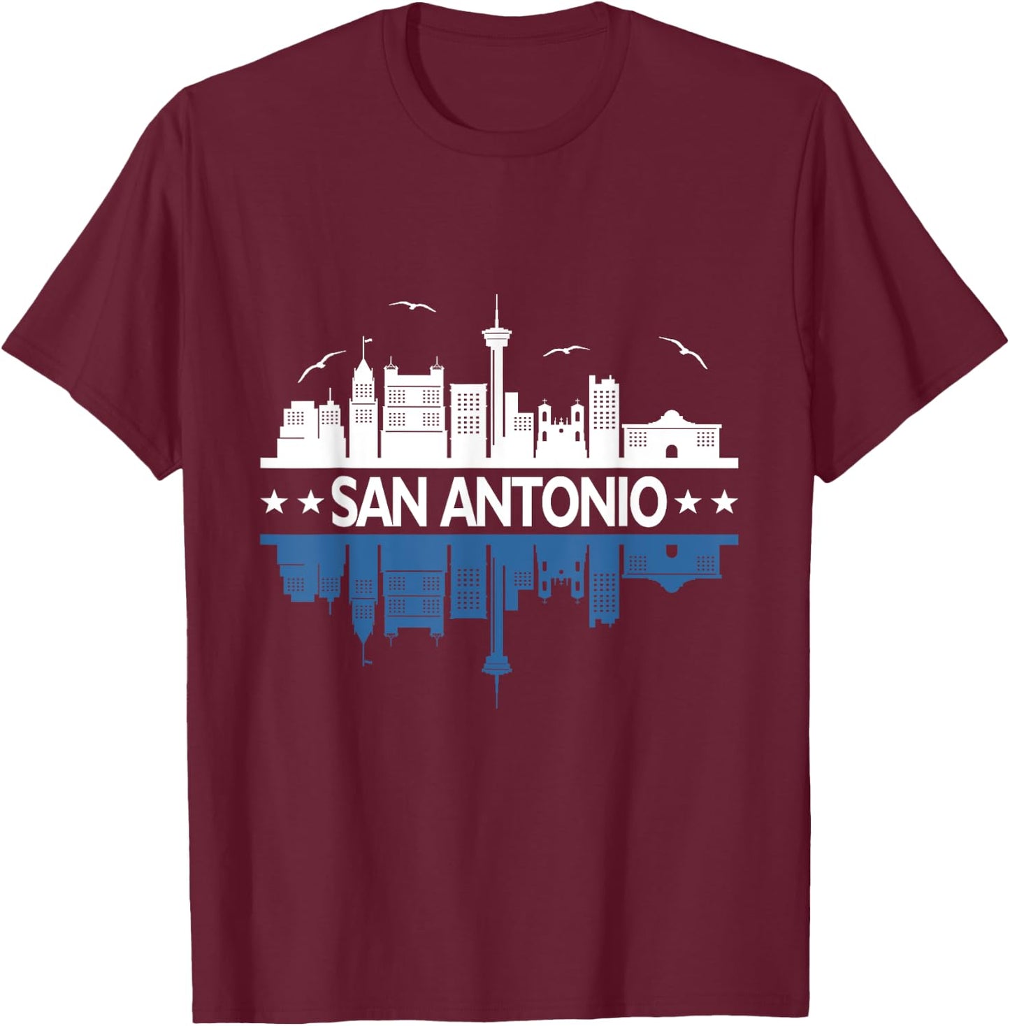 San Antonio Texas Shirt San Antonio Gift T-Shirt - T-Shirt | Maroon