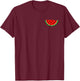 Watermelon In Pocket Cute Watermelon , Black, S T-Shirt - T-Shirt | Maroon