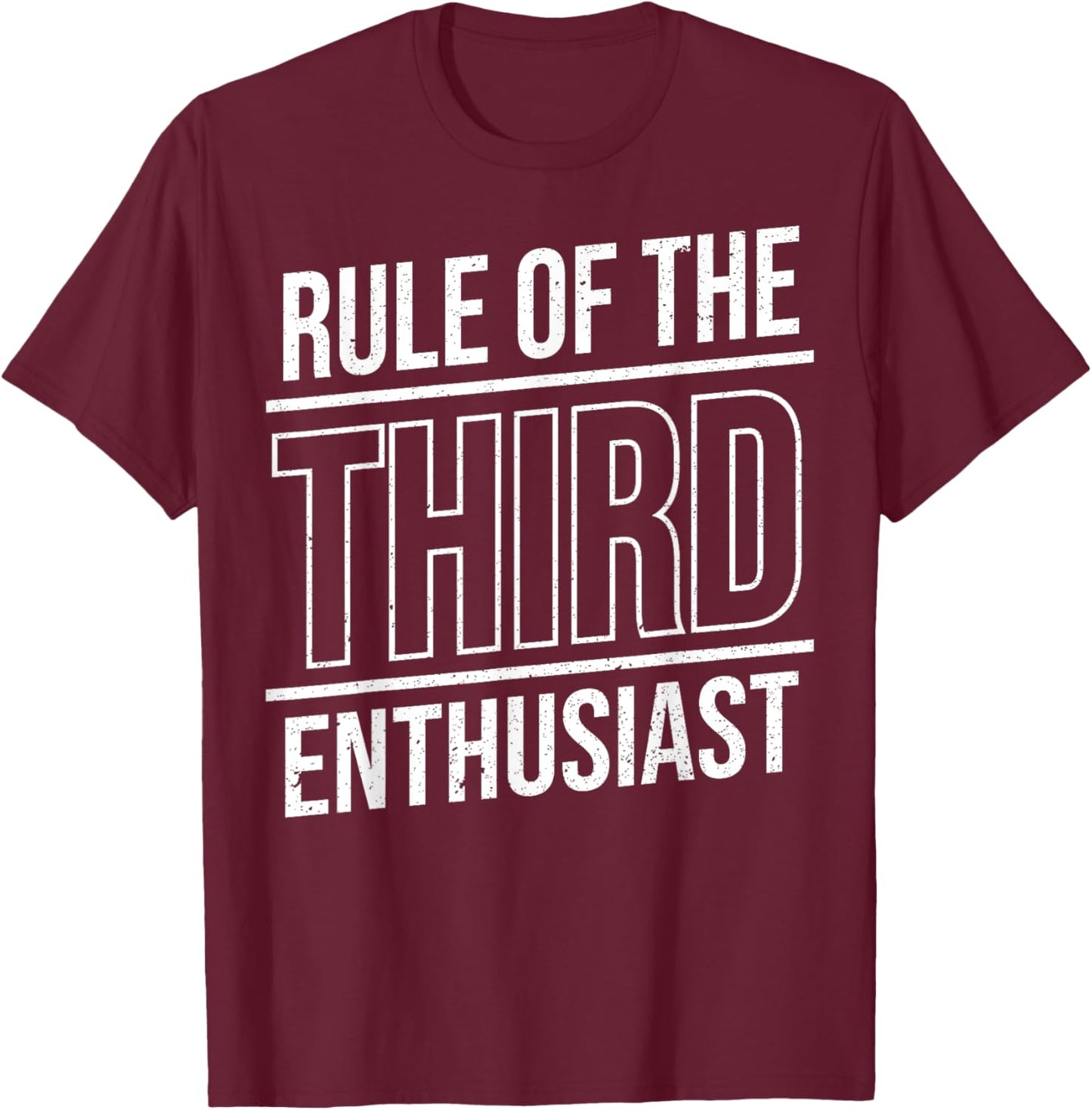Rule Thirds Enthusiast - Photographer Funny Photography T-Shirt - T-Shirt | Maroon