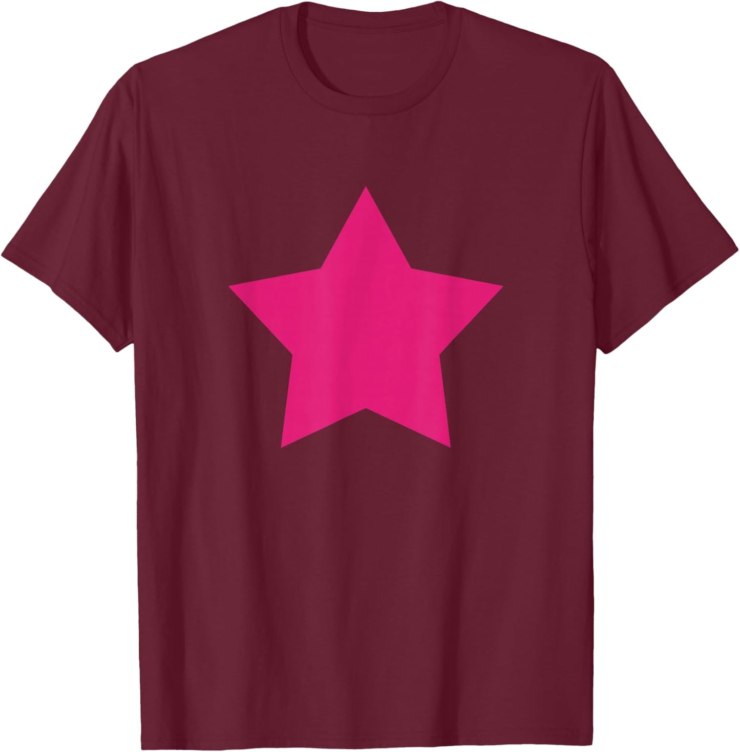 Cute Purple Pink Star Design T-Shirt - T-Shirt | Maroon