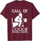 Call Of Doodie Special Plops Funny Nerd Gamer Design T-Shirt - T-Shirt | Maroon