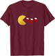 Arcade Style Christmas Ornament Stocking Retro Design T-Shirt - T-Shirt | Maroon
