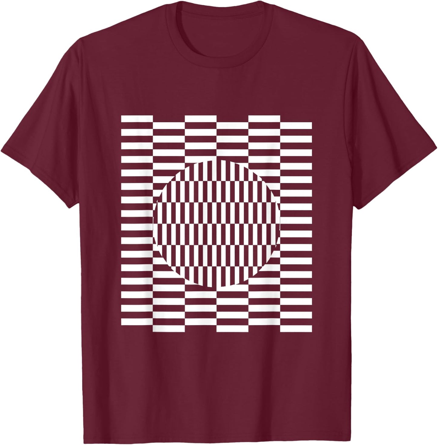 Visual grid perception illusion ophthalmologist T-Shirt - T-Shirt | Maroon