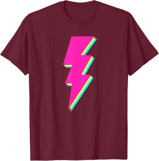 Pink Flash T-Shirt - T-Shirt | Maroon