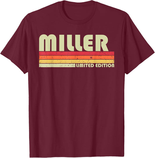MILLER Funny Job Title Profession Birthday Worker Idea T-Shirt - T-Shirt | Maroon