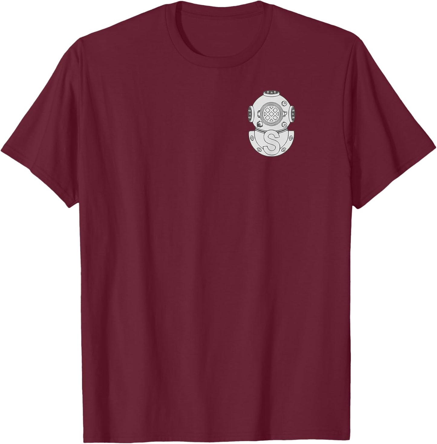 Salvage Diver Badge - US Army Engineer T-Shirt - T-Shirt | Maroon