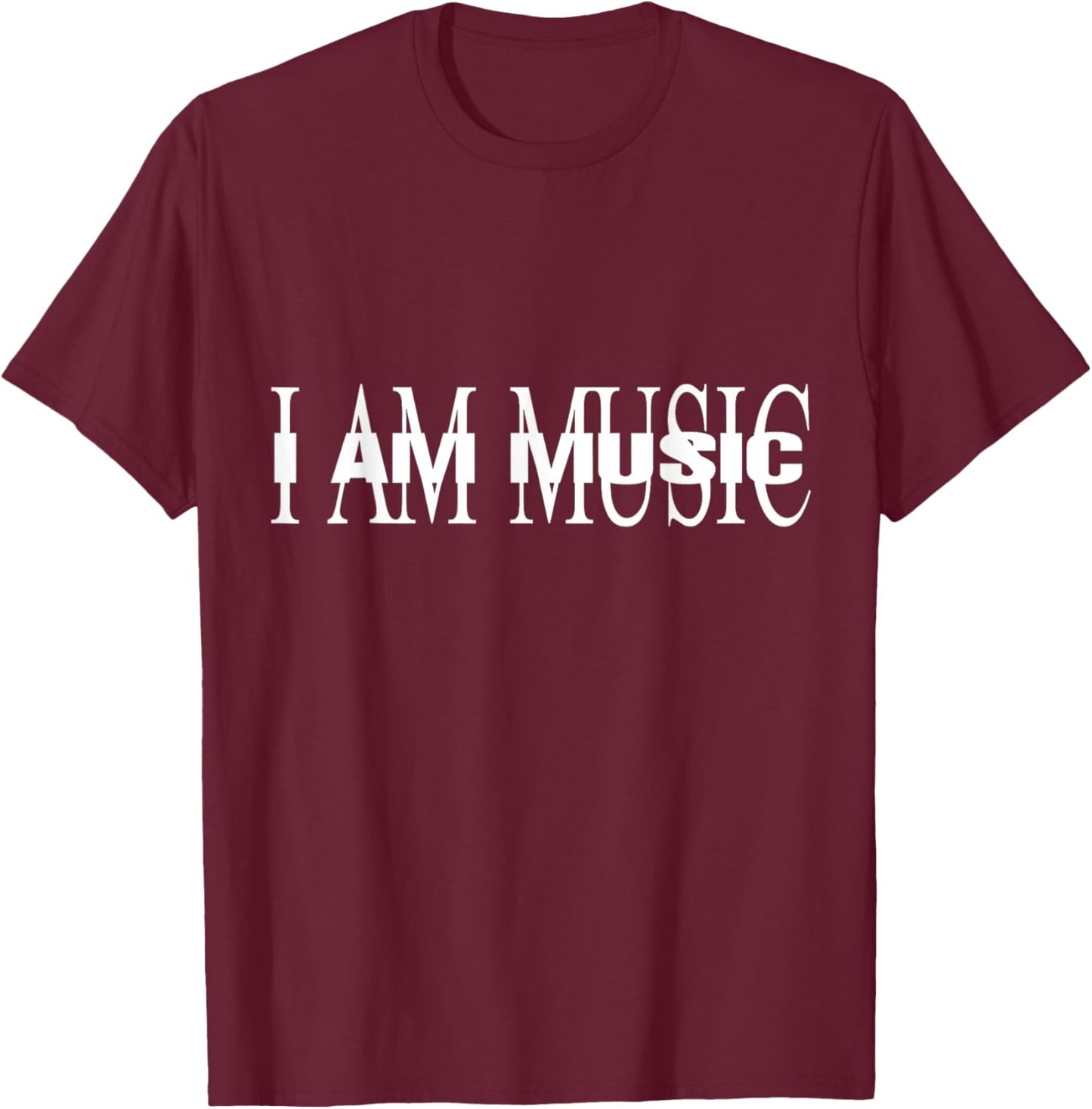 I AM MUSIC album T-Shirt - T-Shirt | Maroon