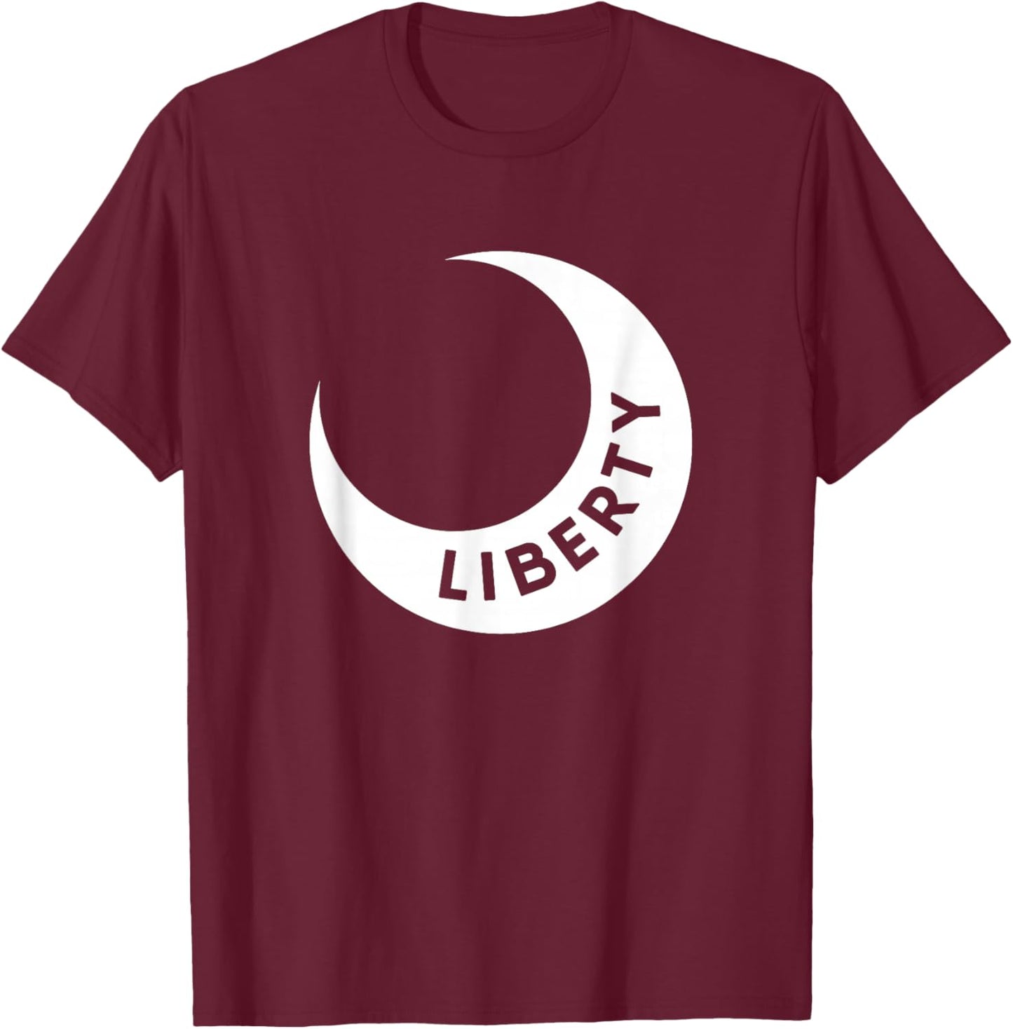 fort Moultrie liberty American revolutionary war flag T-Shirt - T-Shirt | Maroon