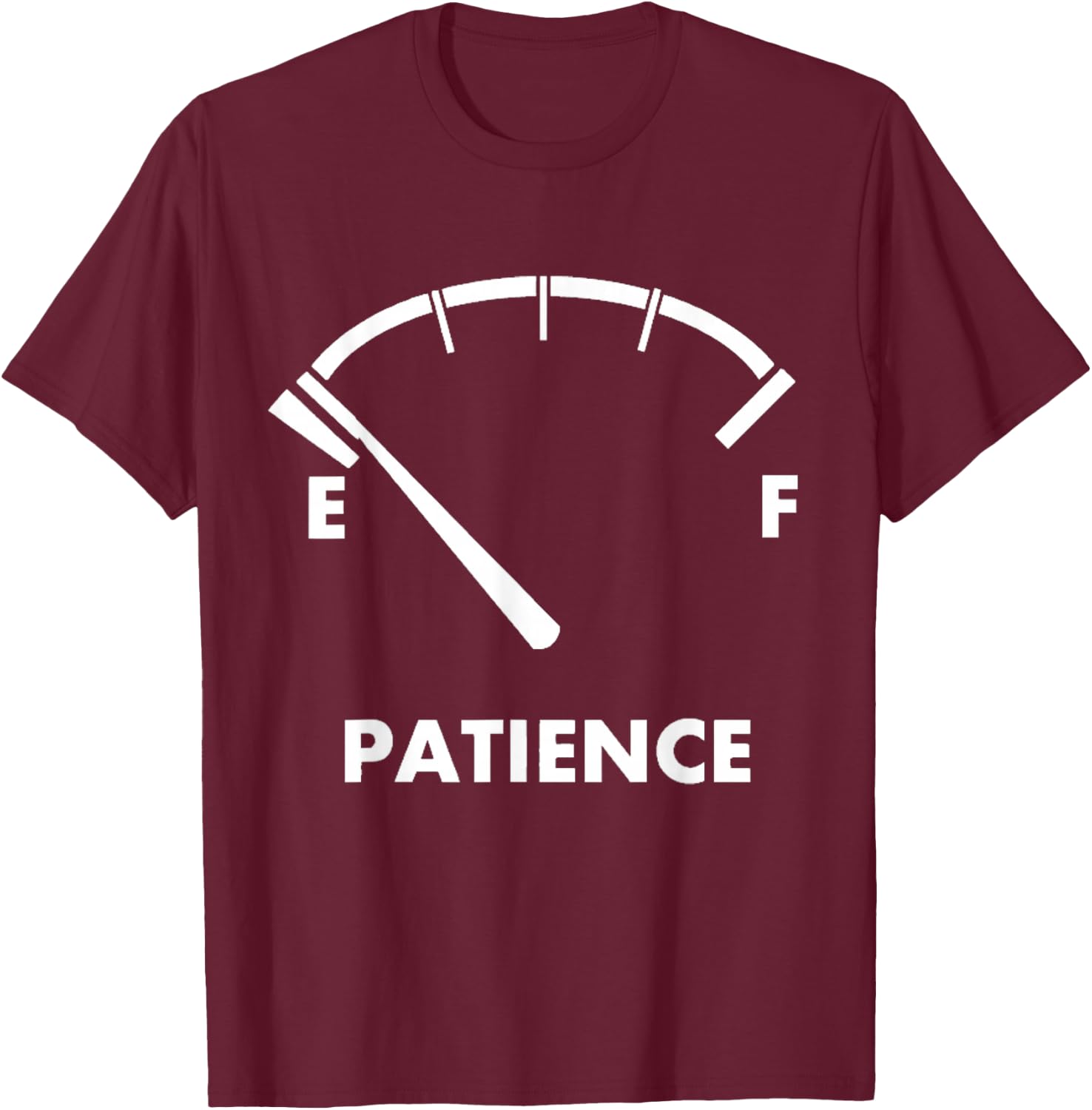 Running Out Of Patience T-Shirt - T-Shirt | Maroon