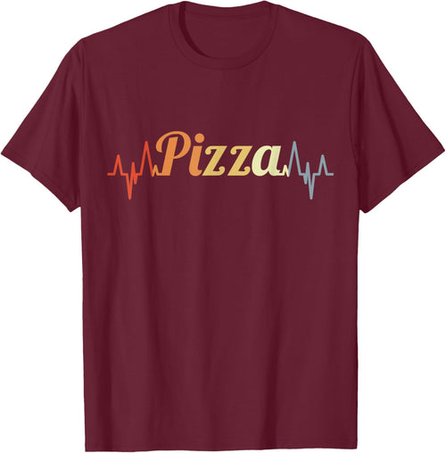 Vintage Pizza Heartbeat Pizza Enthusiast Pizzeria