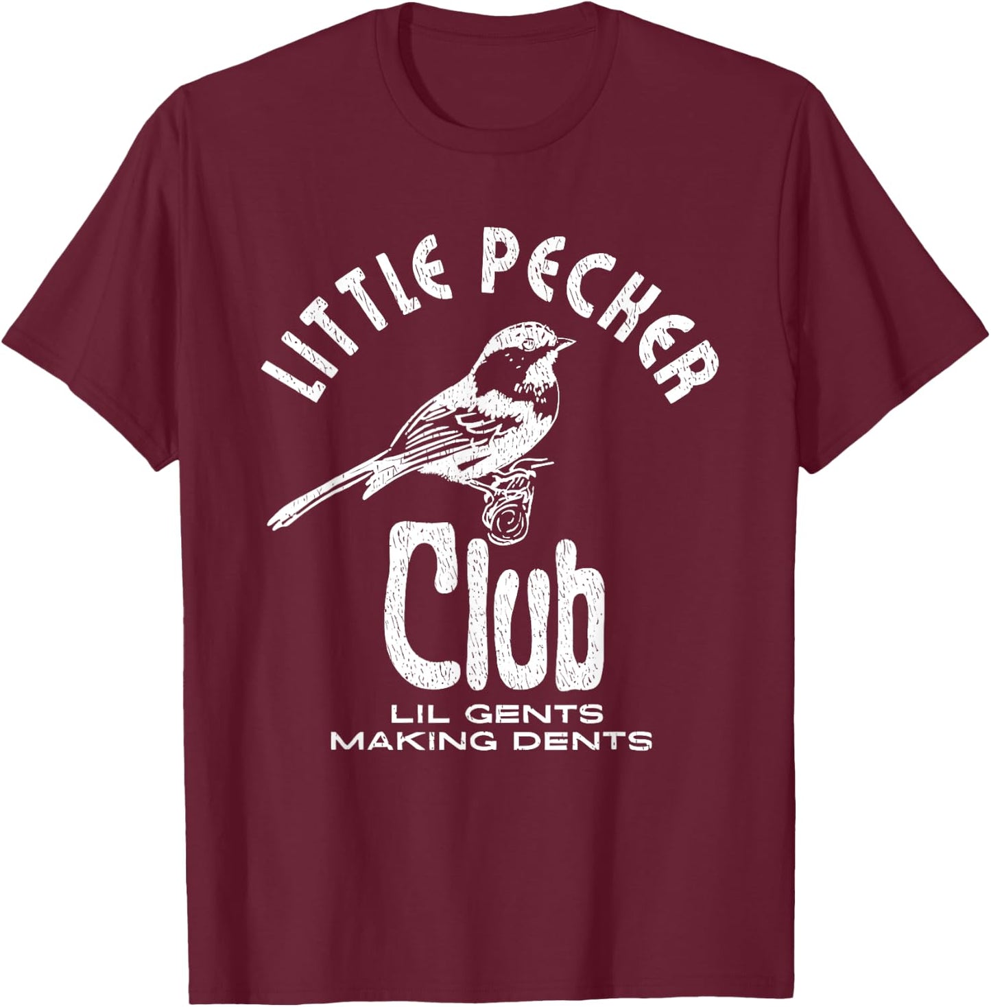 Little Pecker Club T-Shirt - T-Shirt | Maroon