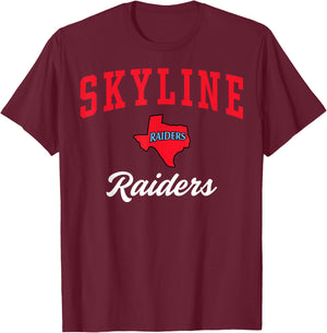 Skyline High School Raiders C3 T-Shirt - T-Shirt | Maroon