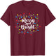 Merry And Bright Santa Christmas Xmas Lights Pajamas Holiday T-Shirt - T-Shirt | Maroon