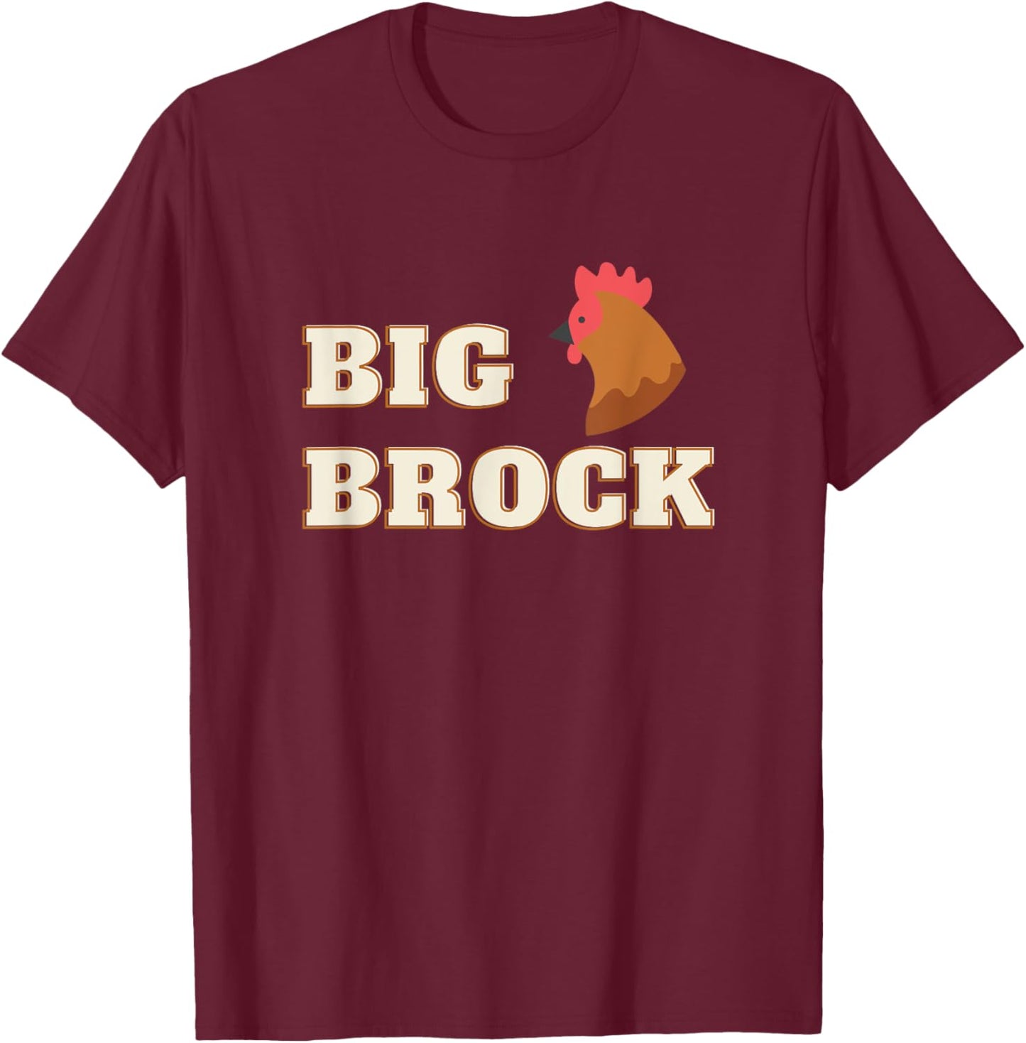 Brock Funny Humor Design T-Shirt - T-Shirt | Maroon