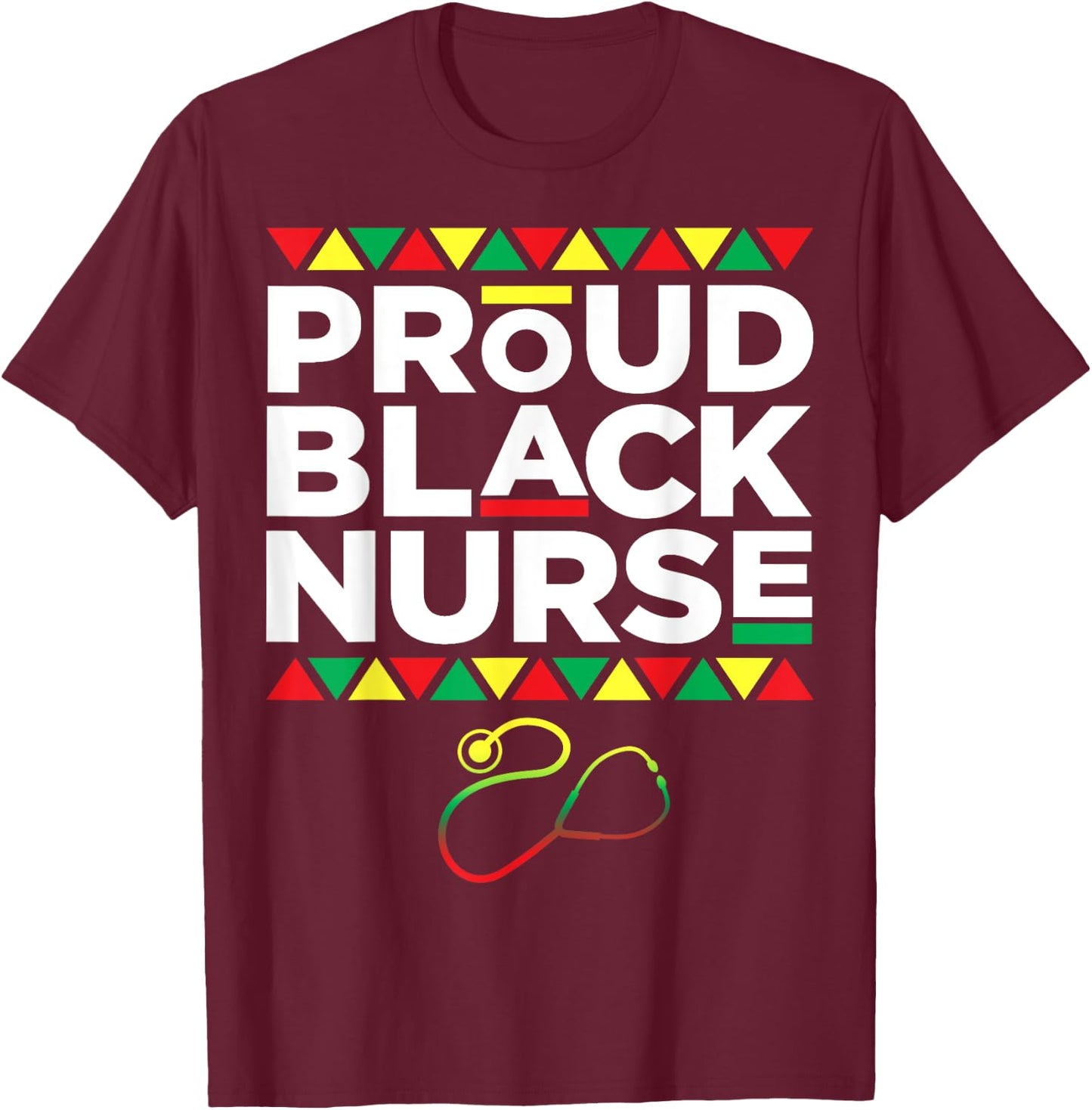Women Dope Proud Black Nurse Black History Month Nurse Gift T-Shirt - T-Shirt | Maroon