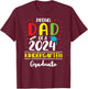 Funny Proud Dad of a Class of 2024 Kindergarten Graduate T-Shirt - T-Shirt | Maroon