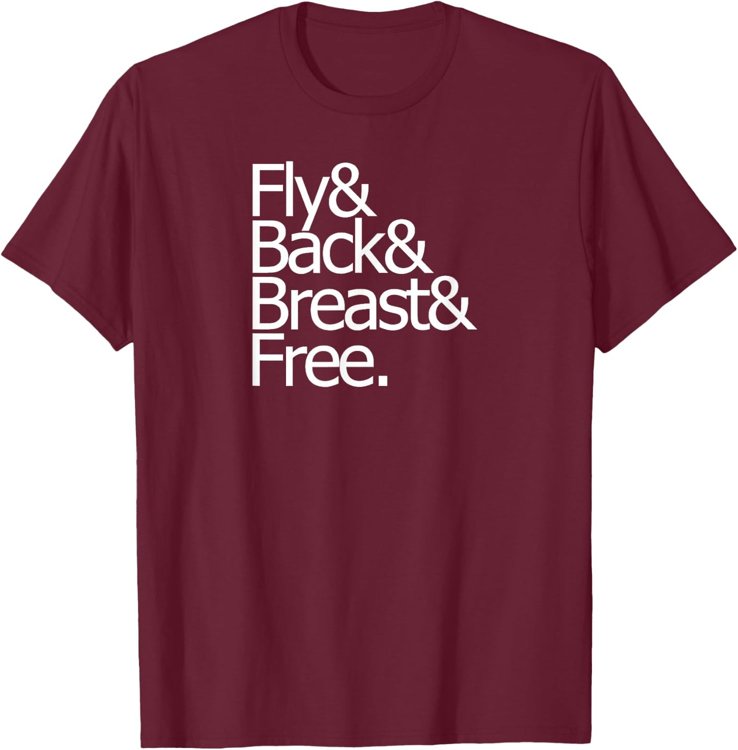 Team IM individual medley fly back breast free swim logo T-Shirt - T-Shirt | Maroon
