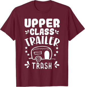 Trailer Trash Camping Camper Trashy Christmas Party T-Shirt - T-Shirt | Maroon