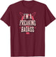 Invincible Atom Eve 'i'm a Badass!" T-Shirt - T-Shirt | Maroon