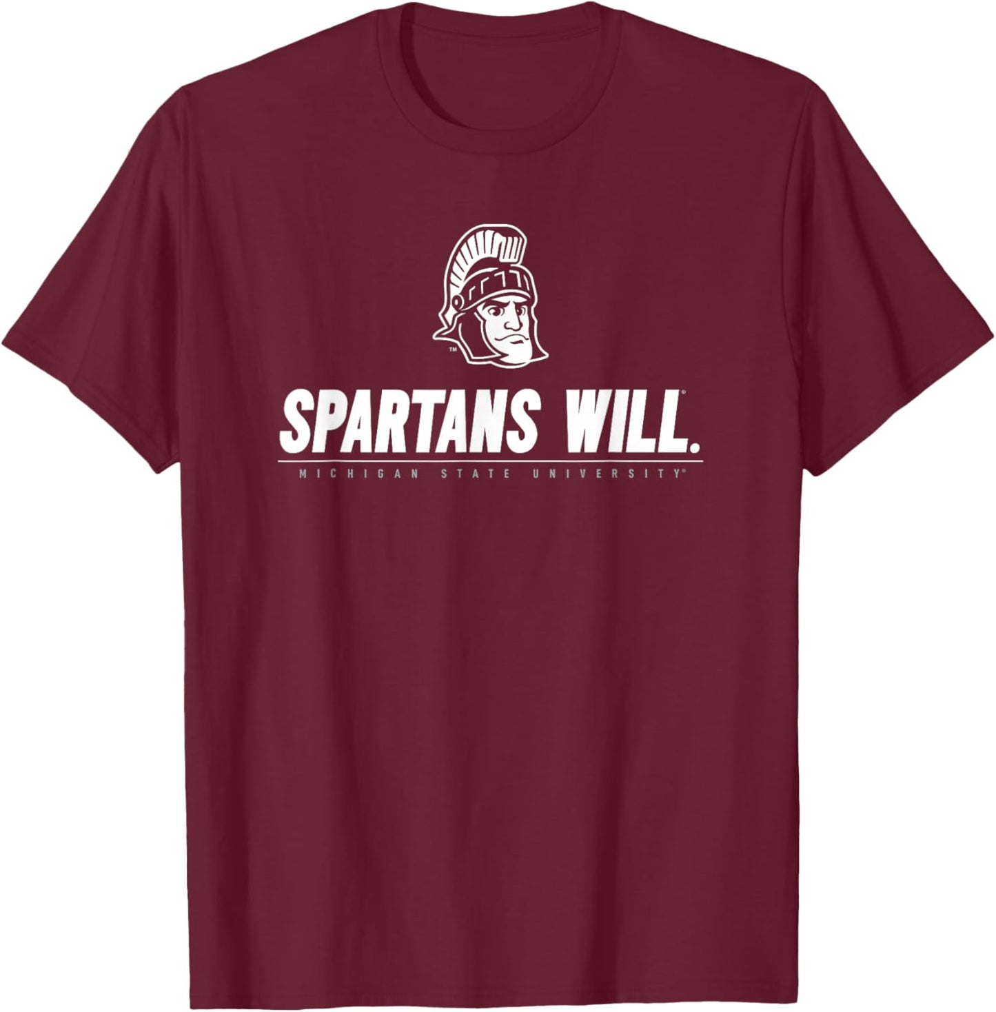 Michigan State MSU Spartans School Spirit T-Shirt - T-Shirt | Maroon