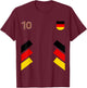 Retro10 Germany Football Germany Soccer Germany Flag T-Shirt - T-Shirt | Maroon
