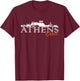 Style Athens Greece City Destination T-Shirt - T-Shirt | Maroon