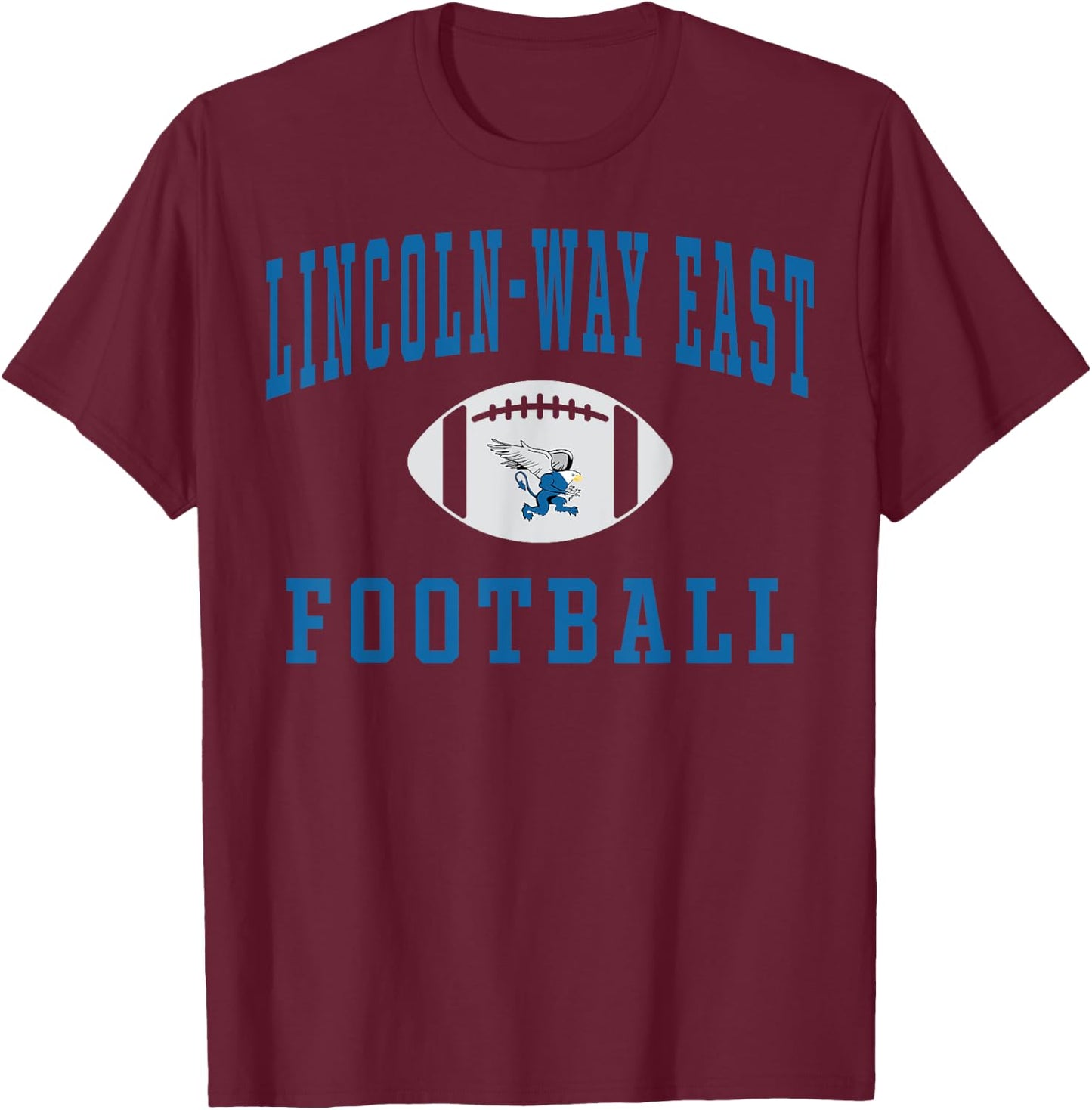 Lincoln-Way East High School Griffins C5 T-Shirt - T-Shirt | Maroon