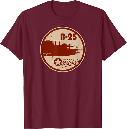B-25 Mitchell T-Shirt - T-Shirt | Maroon