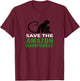 Save The Amazon Rainforest Monkey Shirt T-Shirt - T-Shirt | Maroon