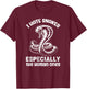 I Hate Snakes Fake People Snake Serpent Reptile T-Shirt - T-Shirt | Maroon