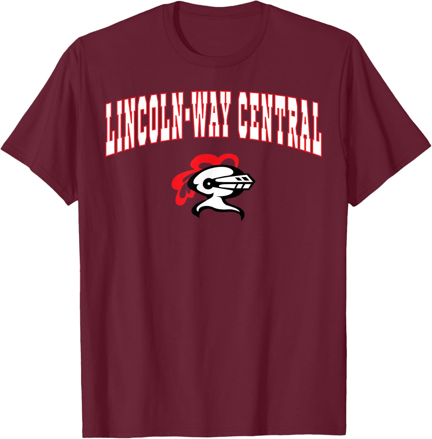 Lincoln-Way Central High School Knights C2 T-Shirt - T-Shirt | Maroon