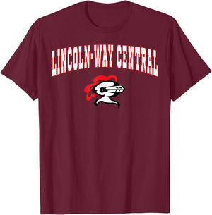 Lincoln-Way Central High School Knights C2 T-Shirt - T-Shirt | Maroon